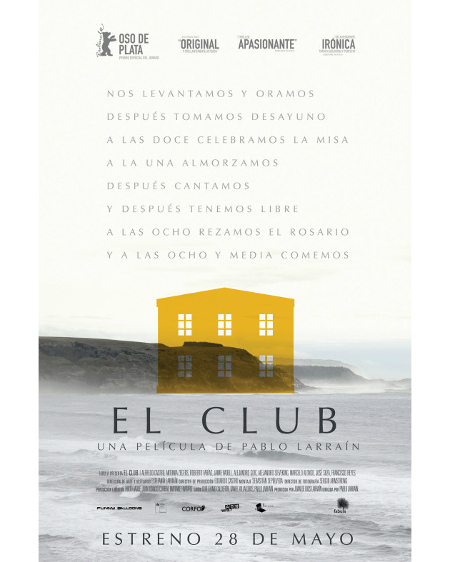 Póster de la película El club, dirigida por Pablo Larraín